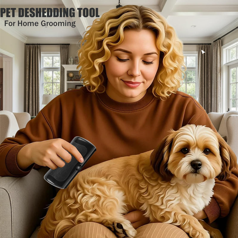 groompro deshedding brush& Pet Hair Remover Comb - Grooming Tool for Cats, Dogs, Rabbits, Horses, Hamsters-Reduces Loose Fur for Short & Long Hair Pets - PawsPlanet Australia