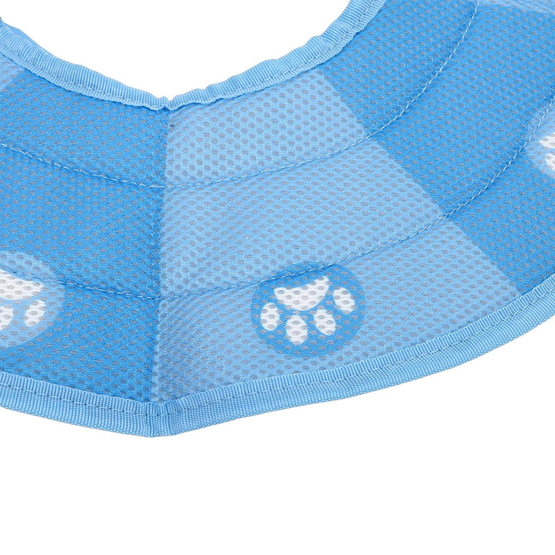 Keenso Cone Collar for Cats, Soft EPE Mesh Recovery Collar for Wound Healing in Pets, Adjustable Buckles for Small Cats After Surgery (M)