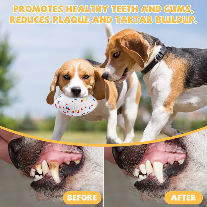 3 Pcs 5.5 Inches Dog Footballs,Indestructible Dog Ball for Aggressive Chewers, Tough Large Dog Balls Outdoor Floating Dog Toys for Medium and Large Breed, 3 Color - PawsPlanet Australia