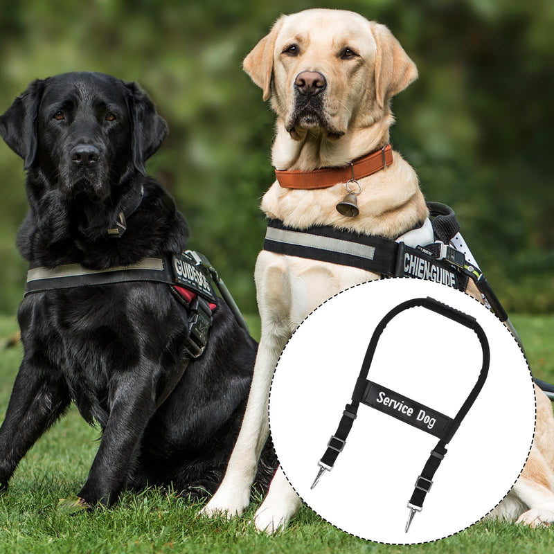 Adjustable Service Dog Handles, Guide Dog Bridge Leash for Service Dog Vest Harness Dog Gear Dog Accessories (12-20 Inch) - PawsPlanet Australia