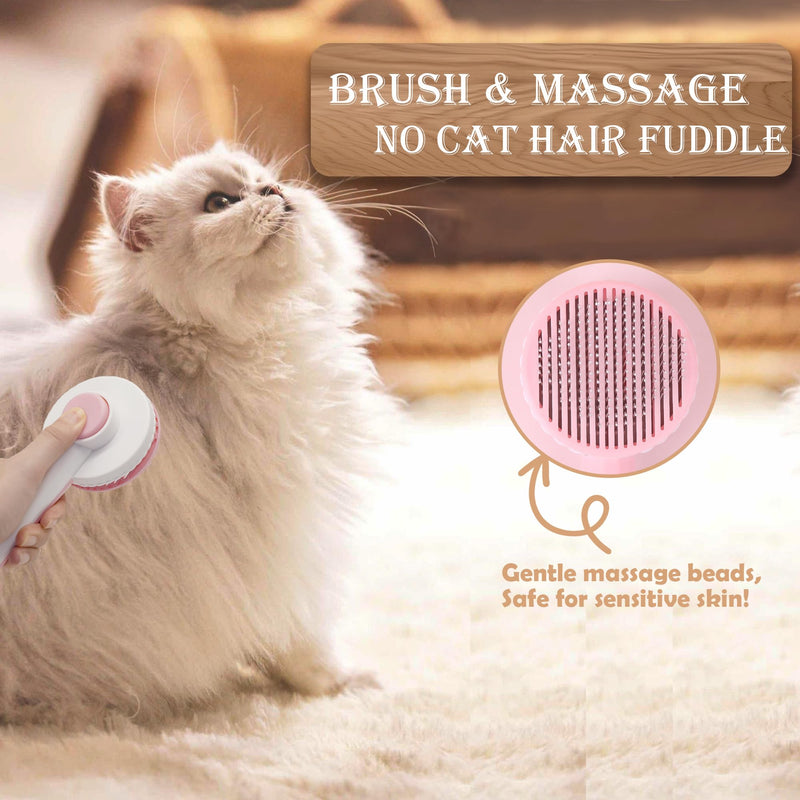 3PCS Pink Cat Grooming Kit, Nail Clipper Trimmer and Nail File, Brush for Shedding, Comb for Long Haired Cats, Pet Supplies and Essentials, Gifts for Cat Lover - PawsPlanet Australia