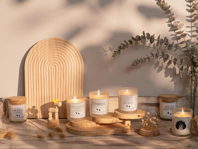 Dog Memorial Gifts for Loss of Dog, Rainbow Bridge Dog Memorial Gifts, Pet Loss Sympathy Gift, Cat Memorial Gifts - Vanilla Scented Candle A Best Friend Is Never Forgotten - PawsPlanet Australia