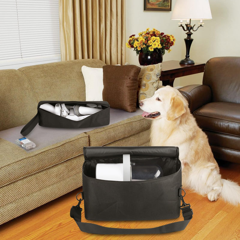 Beautyflier Pet Grooming Supplies Organizer, Protective Tote Bag Case for Pet Grooming Kit & Vacuum Suction Dogs Cats Hair, Travel Pouch Bag for Pet Dog Grooming Vacuum Kit, Bag Only (Black) Black - PawsPlanet Australia
