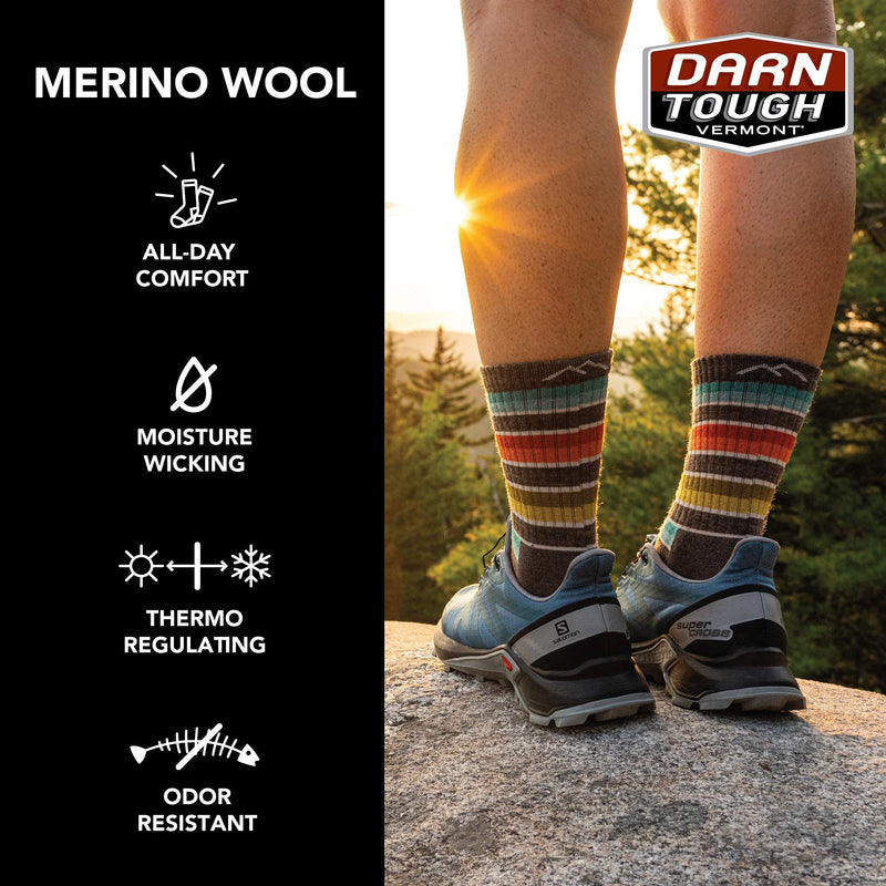 Darn Tough Women's Her Spur Boot Lightweight Hiking Sock (Style 1969) - Small Sandstone