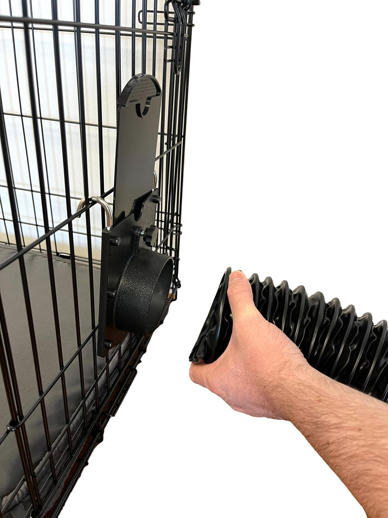 Dog Grooming Cage Dryer Hanger - Air Hose Cage Hanger with Door - Regulates Air Flow for Groomers - Compatible with B-Air Grizzly Duct Drying Kit - PawsPlanet Australia