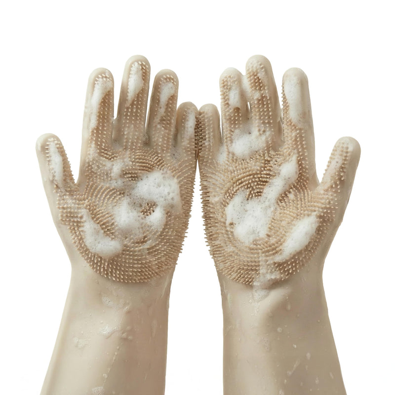 Pet Hair Remover Glove, Pet Grooming Silicone Gloves - Gentle Dog Shampoo Bath Glove, Bath Brush, Hair Removal Mitt, Shedding Brushes, Heat Resistant, Enhanced Five Finger Design - PawsPlanet Australia