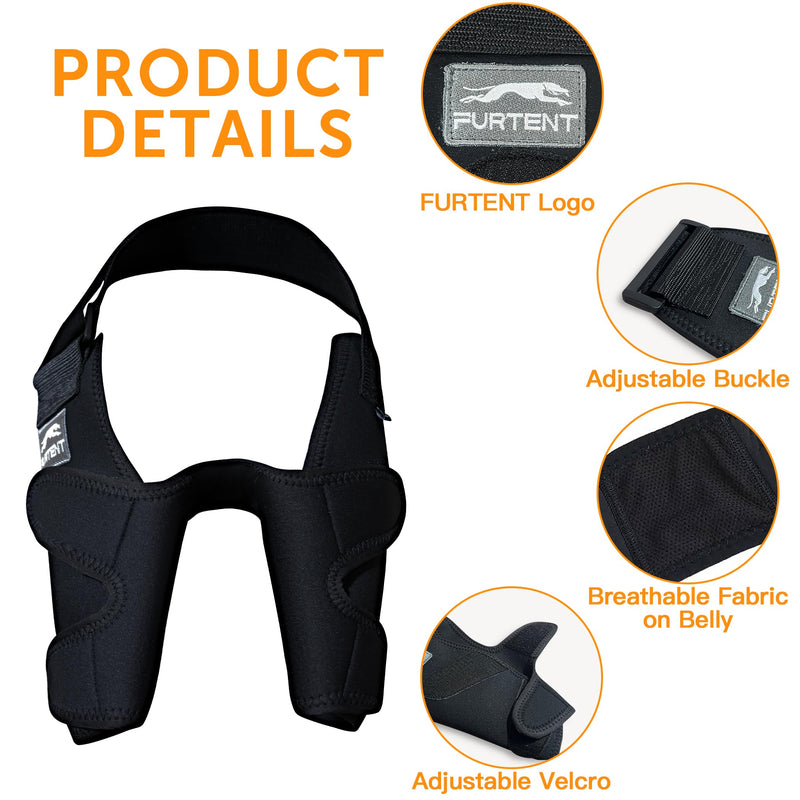 Dog Elbow Protector for Pet Elbow Dysplasia, Shoulder Dislocation - Offers Elbow Support, Dog Recovery Suit Taper Collar Alternative, Helps Wound Healing, Prevents Licking and Biting, XXL Both Legs - PawsPlanet Australia