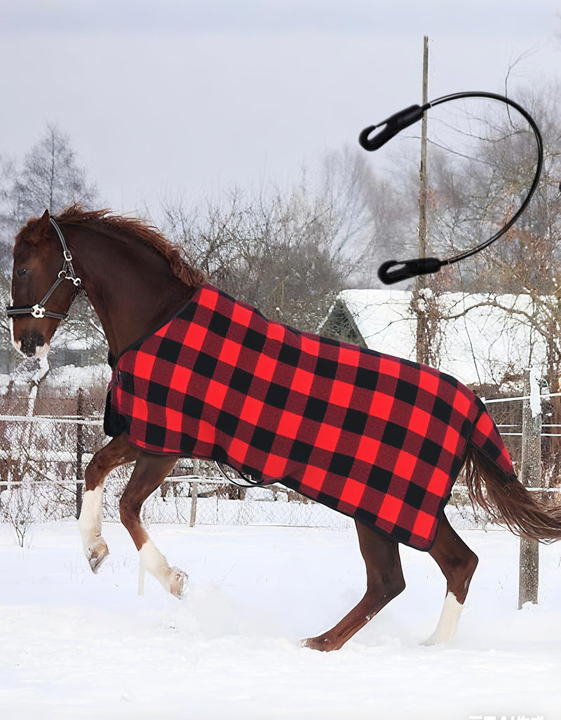 4 Pack Adjustable Elastic Horse Blanket Straps with Double Ended Clips - Suitable for Horse Tails, Horse Blankets for Real Horses & More (20-30 Inches) - PawsPlanet Australia