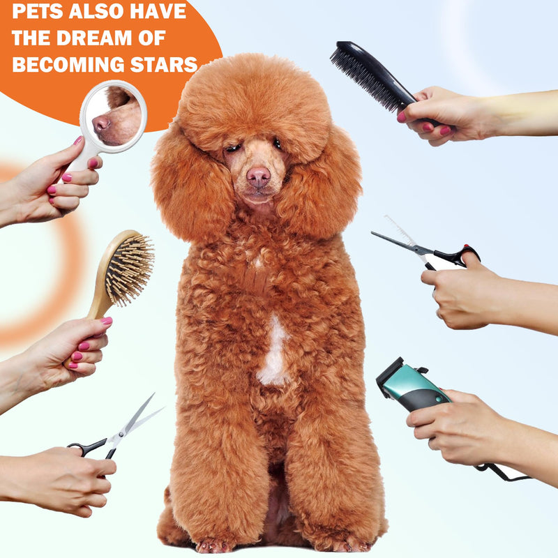 2 Pcs Dog Grooming Replacement Blades | Compatible Low Noise Dog Clippers | Dog Clipper Blades Compatible | Pet Grooming Replacement Blades | Dog Clipper Blades, Cleaning Brush 2 - PawsPlanet Australia