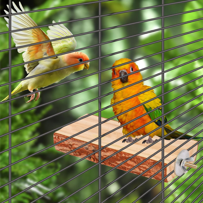 Bird Toys Parakeet Perch Budgie Perch Wood Stand Fork Toys Multi-Branch Perch Platform Toy for Small Conures,Cockatiel,Parrotlet,Lovebird,Parrot,Finches - PawsPlanet Australia