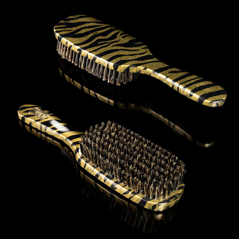 Torino Pro Wave Brush #262-7 Row Medium bristles Shower brush -100% Pure Boar Bristles - Great Workhorse for laying down your 360 Waves - PawsPlanet Australia