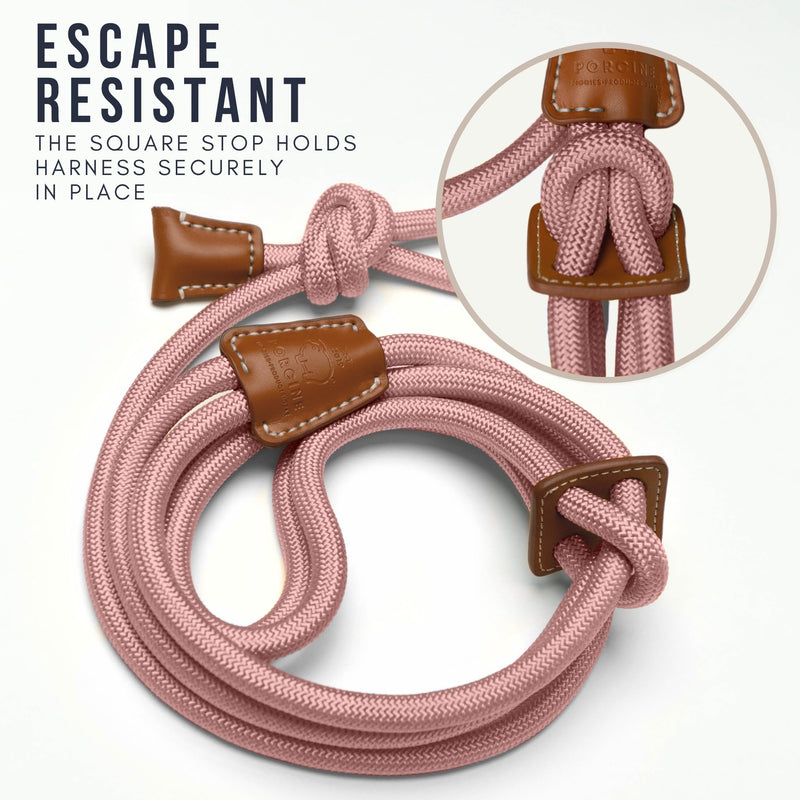Pig Harness Leash-Fully Adjustable Pig Leash Harness for Small & Medium Pigs-Easy Step in Harness-Infinity Style Pet Pig Leash-Durable & Gentle Mini Pig Harness-Mini Pig Supplies (Small-Mauve Pink) Mauve Pink - PawsPlanet Australia