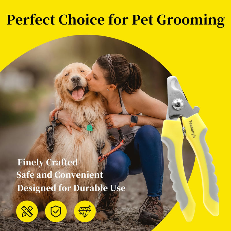 Professional Dog Nail Trimmers, Dog Nail Clippers for Large & Medium Dogs, with Safety Lock and Protective Guard for Safe and Effective Grooming - PawsPlanet Australia