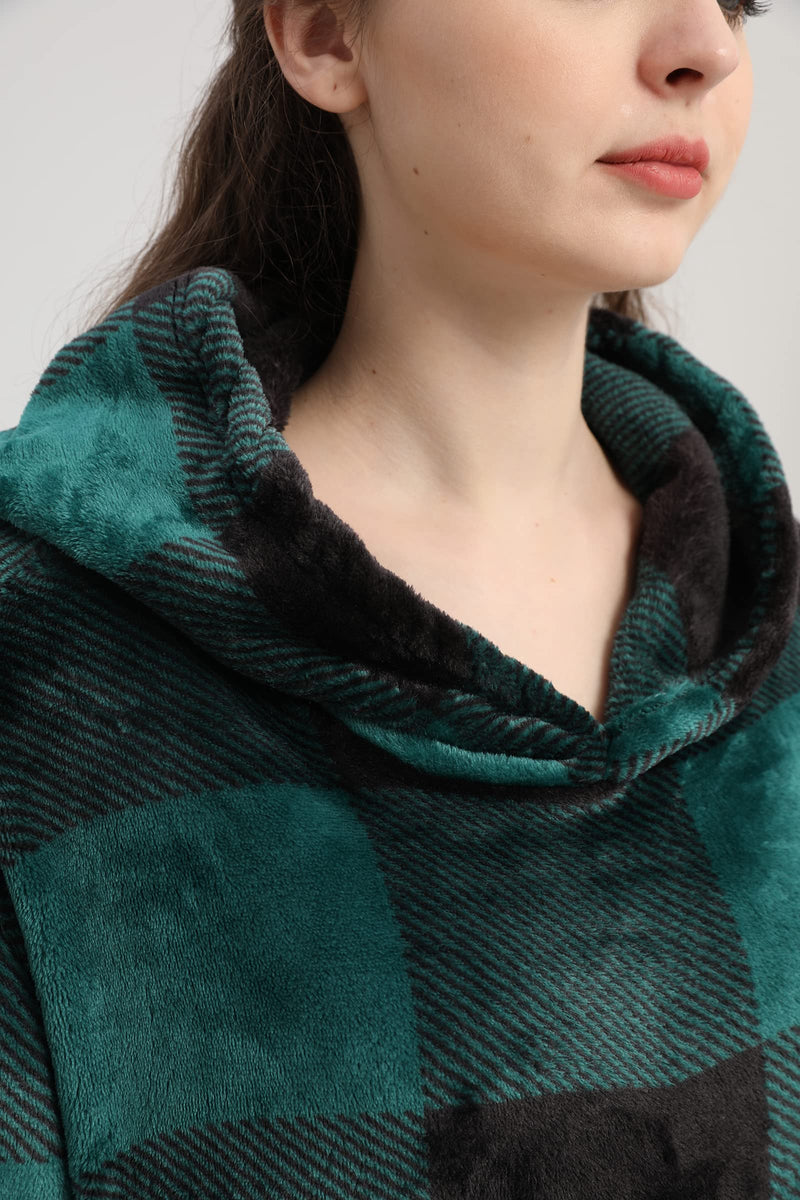 LINYUCHEN Cat Pouch Hoodie Large Pet Pouch Sweatshirt Puppy Kitten Holder Carrier Pullover Tops for Women 3X-Large Green - PawsPlanet Australia