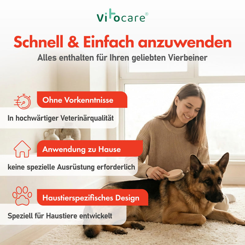 AQUANEXO Giardia Test for Dog & Cat - Set of 2 for Home - Can be Used in 10 Minutes - Hygienic, Simple, No Prior Knowledge - Includes Complete Test Kit - Vitocare