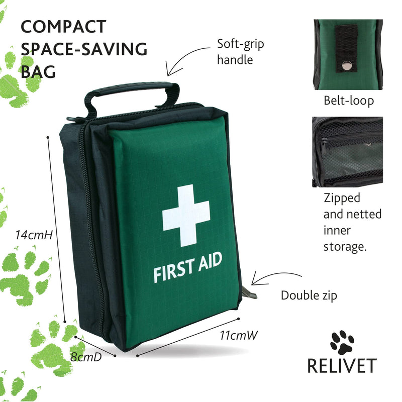 Reliance Medical Pet First Aid Kit - Essential Care for Dogs and Cats, Ideal for Travel, Camping, Home Use, Includes Saline, Bandages, Durable Rip-Stop Fabric Bag, 1 Kit - PawsPlanet Australia