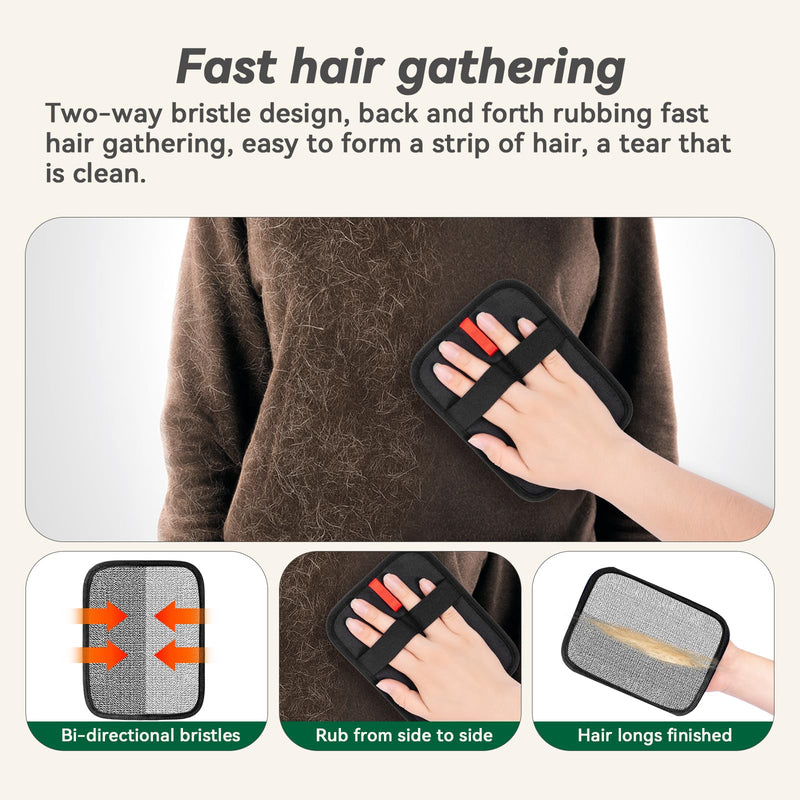 Flea Comb for Cats & Dogs – Removes Loose Hair, Tangles, Fleas & Dander, with Free Electrostatic Pet Hair Removal Glove for Clothes, Furniture, Carpets & Bedding - PawsPlanet Australia