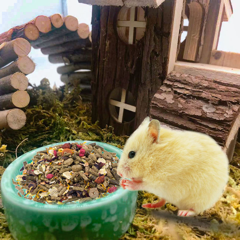 kathson 2 Pcs Hamster Food Bowl Guinea Pig Ceramic Water Bowl Small Animal Feeding Dish for Dwarf Hamster Gerbil Syrian Ferret Hedgehog Chinchilla Bunny (Green)… Green - PawsPlanet Australia