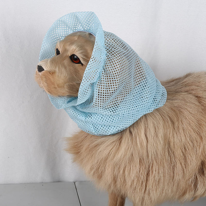 Earmuffs for Dogs, Mesh Fabric, Bug Proof Wrapped, Dog Earmuffs Sweater Style (S 18 x 13 x 3 cm)
