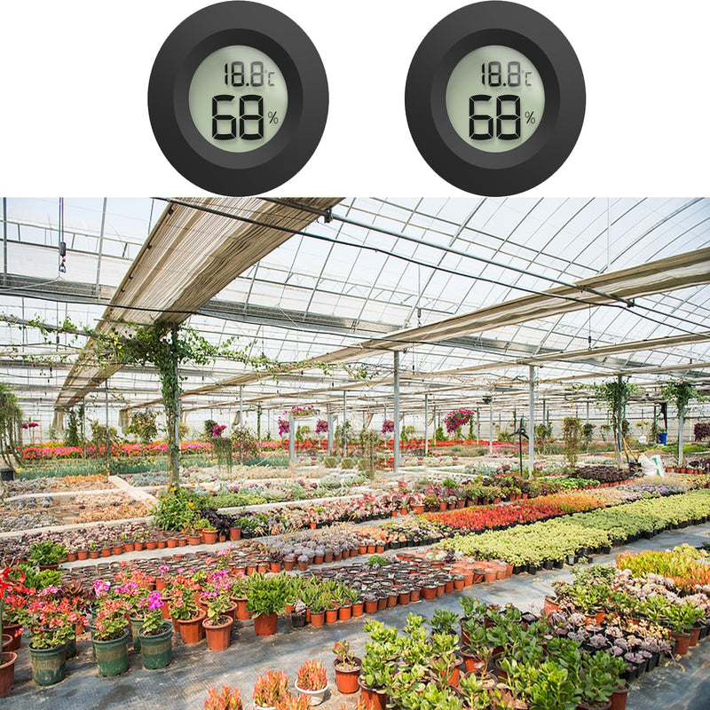 Reptile Tank Accessories, 2pcs Reptile Thermometer and Humidity Gauge, Bearded Dragon Tank Thermometer Humidity Gauge for Jumping Spider, Leopard Gecko, Hermit Crab, Gecko, Ball Python, Lizard. - PawsPlanet Australia