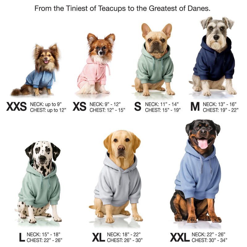 Cooper II Organic Cotton Velour Dog Hoodie Pet Coat for Small, Medium and Large Dogs, Sage, X-Large (55-80 lbs) X-Large (55-80 lbs) - PawsPlanet Australia