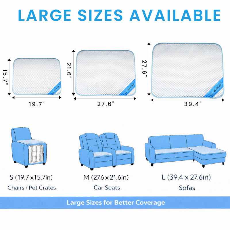 Couch Cover Dogs Cats Sofa Protector Washable Non Slip Pet Furniture Pad for Couch Car Seat Travel Crate Use Blue 39.4 x 27.6in Large - PawsPlanet Australia