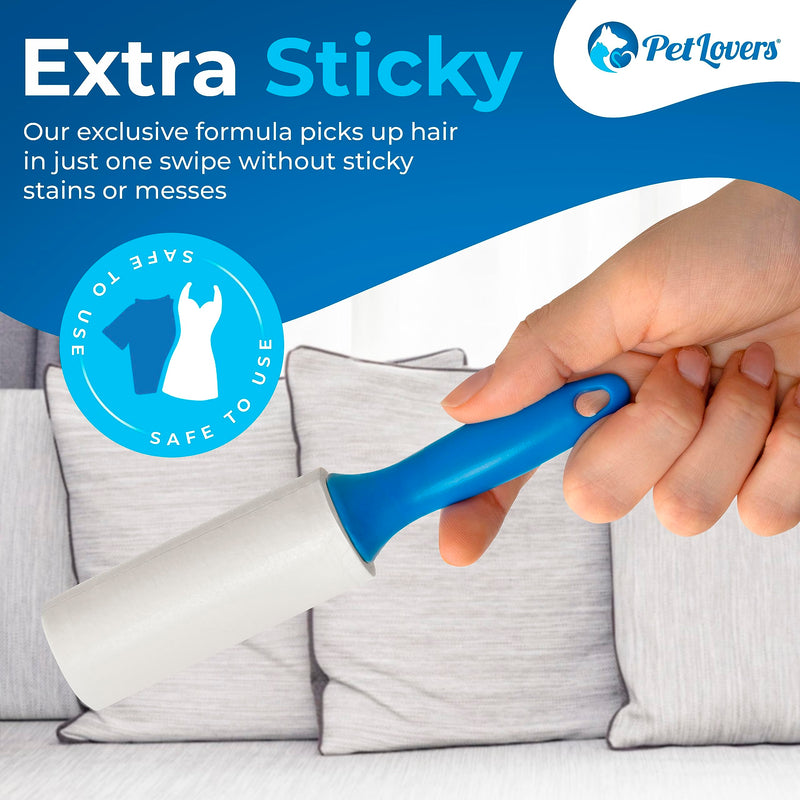 PetLovers Mini Lint Rollers for Travel 4 Pack - Small Sized Lint Removers for Easy Portability, Great for Pet Hair and Debri Pickup 4 Pack Mini - PawsPlanet Australia