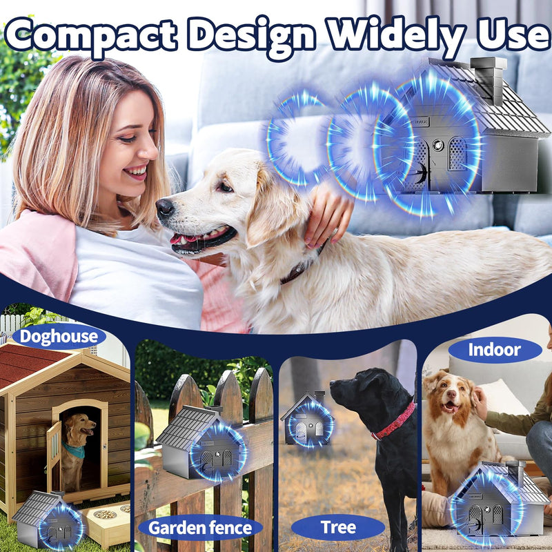 Mimo Style Anti Barking Device for Dogs, Ultrasonic Dog Bark Deterrent Devices, Dog Barking Silencer up to 50 FT, Dog Barking Control Device, Bark Box Indoor Outdoor Use(Black) black - PawsPlanet Australia