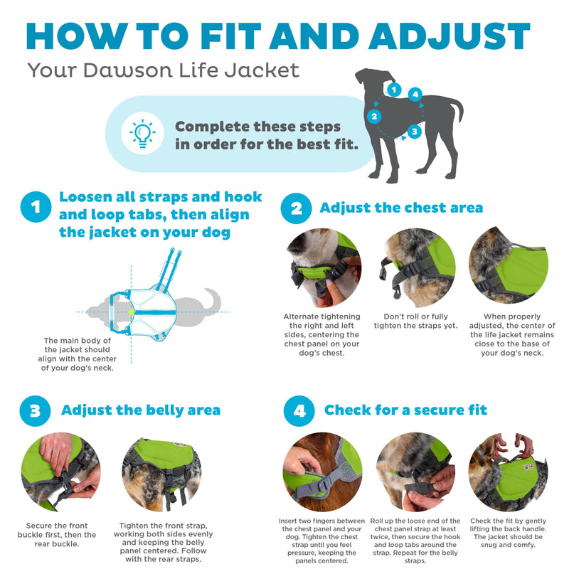 Outward Hound Dawson Swim Green Dog Life Jacket, Small - PawsPlanet Australia