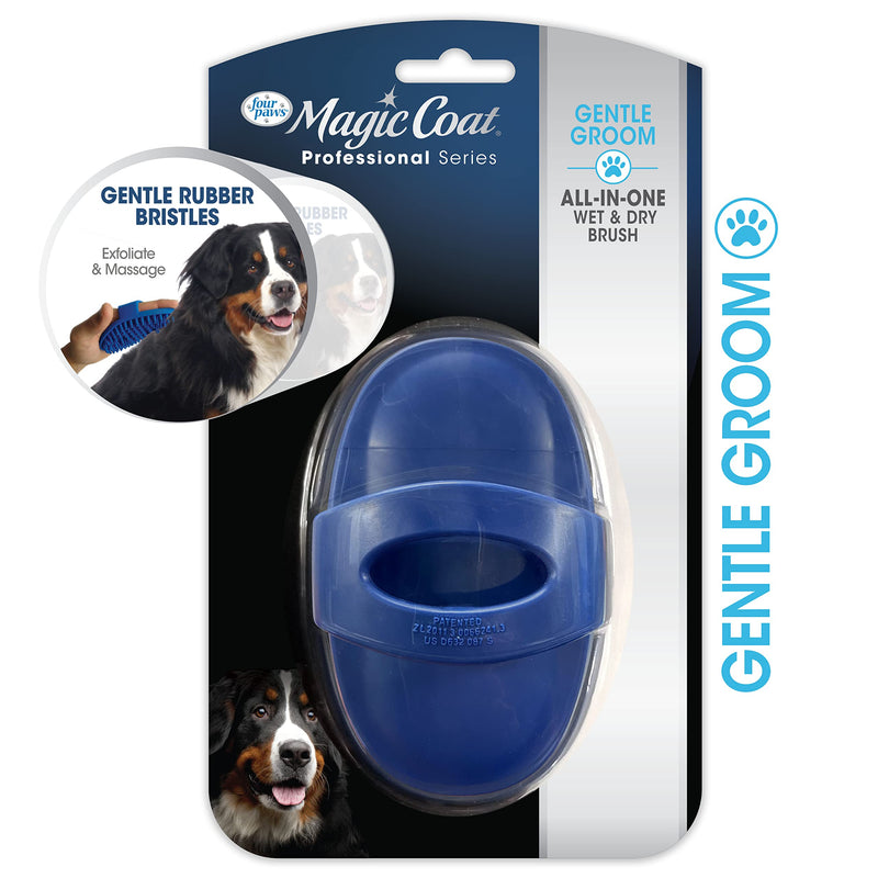 Four Paws Magic Coat Professional Series Grooming All-in-One Wet & Dry Detangling Brush for Dogs, 1 Count - PawsPlanet Australia