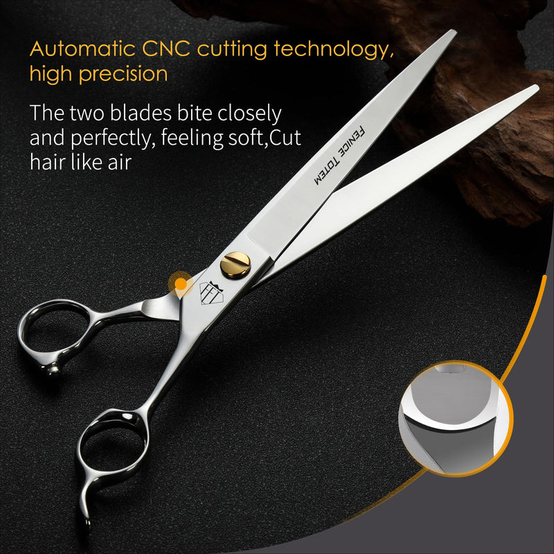 Dog Grooming Scissors: 8.0" Pet Shears Made Of Japanese VG10 Advanced Stainless Steel Professional Grooming Scissors for Dogs Cats and Other Pets Straight 8.0" - PawsPlanet Australia