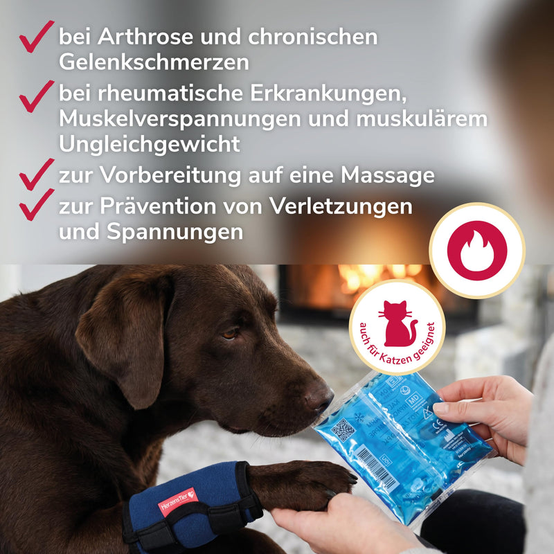 Cooling and Heat Bandage Size L for Dogs and Cats, 2-in-1 Therapy for Injuries and Osteoarthritis