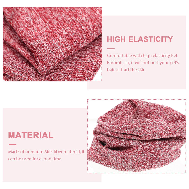 Toyvian Elastic Warm Dog Ear Protection with Noise Protection Function, Stretchy Comfortable Ear Cover for Small to Large Dogs, Multifunctional Ear Protection and Calming in Cold