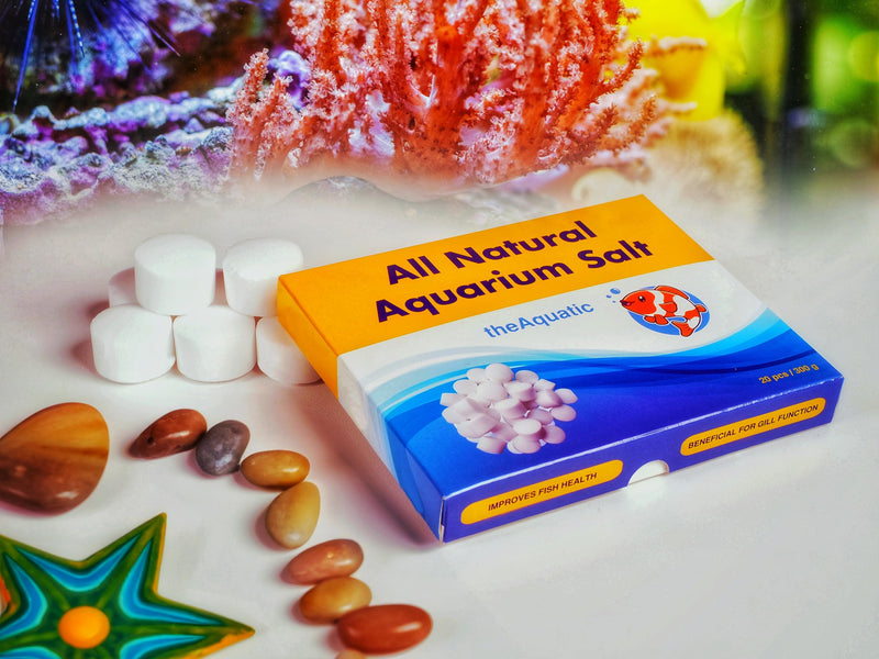 Premium Aquarium Salt, Aquarium Salt Freshwater Tablets for Aquarium Water Treatments Essential Supplies (20 Tablets) 20 Tablets - PawsPlanet Australia