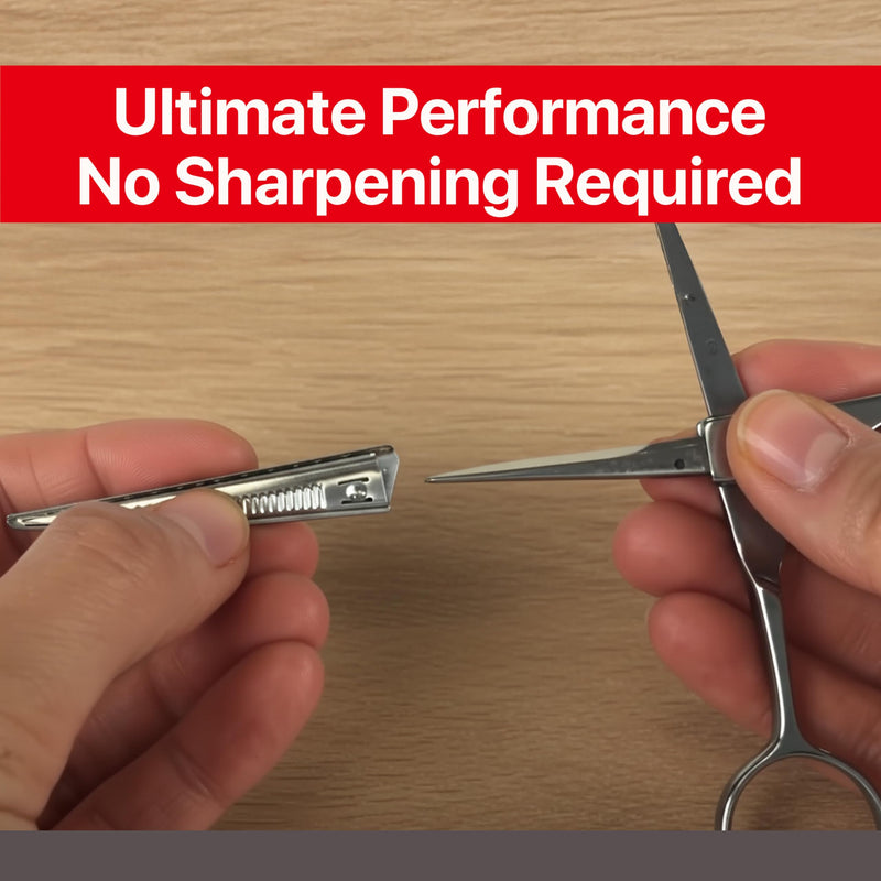 Feather - Switch-Blade Haircutting Shears Replacement Blades - Model 50/55 Scissors for Professional Stylists & Barbers - Stainless Steel - No-Nip Tip - Made in Japan