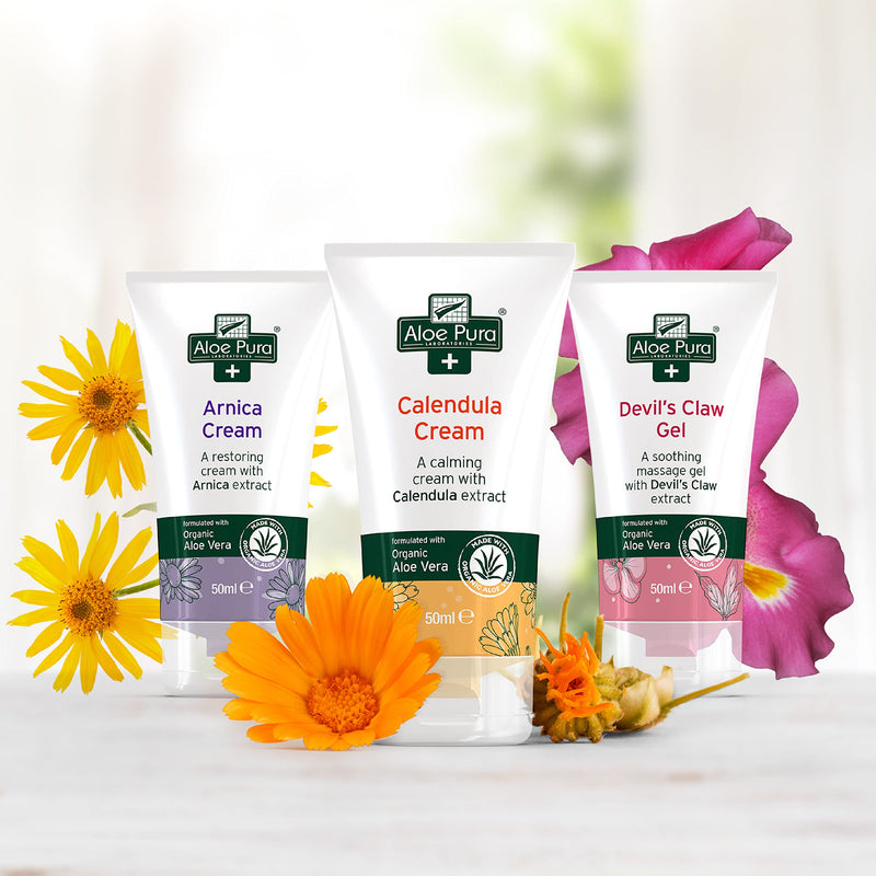 Aloe Pura Devil's Claw Gel with Organic Aloe Vera, Natural, Vegan, Cruelty Free, Paraben & SLS Free, Soothing, 50ml - PawsPlanet Australia