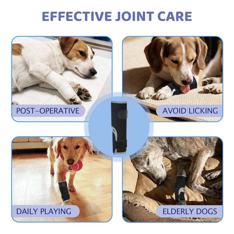 Dog Front Leg Brace - Hock Joint Compression Wrap Providing Stability for Dogs for ACL , Arthritis, Joint Discomfort Aid in Wound Care and Recovery - Dog Wrist BracePreventing Injuries, Sprains (S)