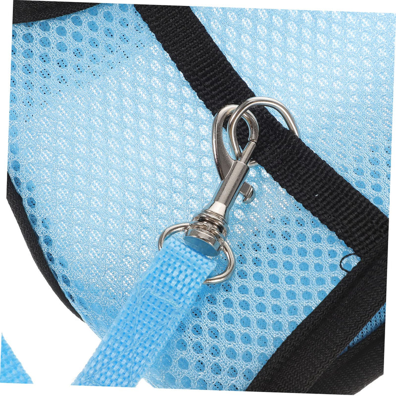 2 Sets Guinea Pig Clothes Pet Guinea Pig Harness Soft Mesh Rabbit Rat and Leash Harness Leash Vest Rat Clothes Hamster Vest Ropes Little Pet Accessories Net 25x10.5x1cmx2pcs Bluex2pcs - PawsPlanet Australia