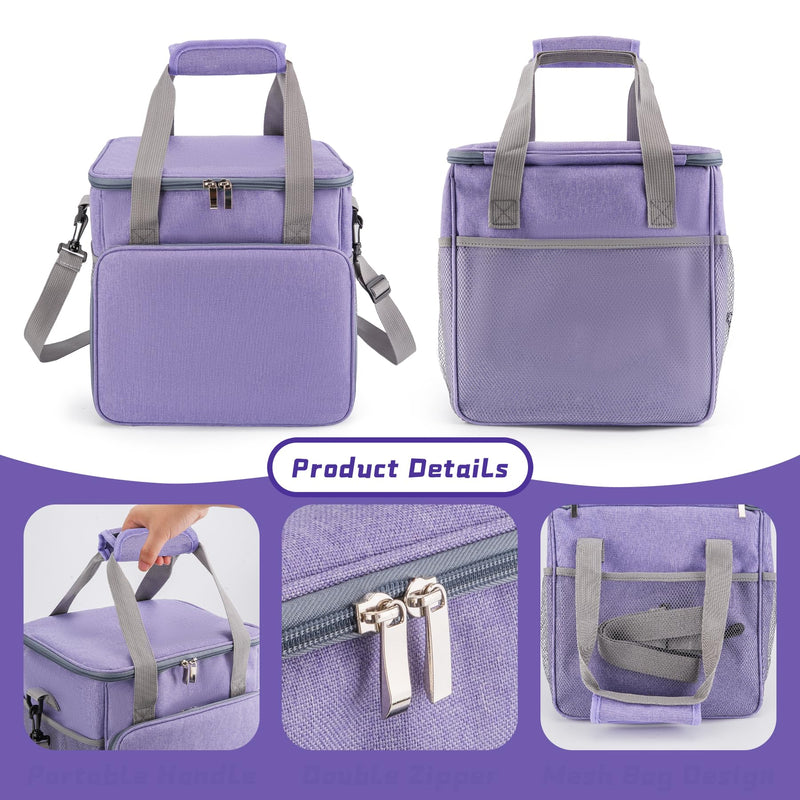 SMYV Pet Grooming Bag for Dog Grooming Supplies, Dog Tote Travel Bag for Pets Grooming Tools Kit Accessories - Purple - PawsPlanet Australia