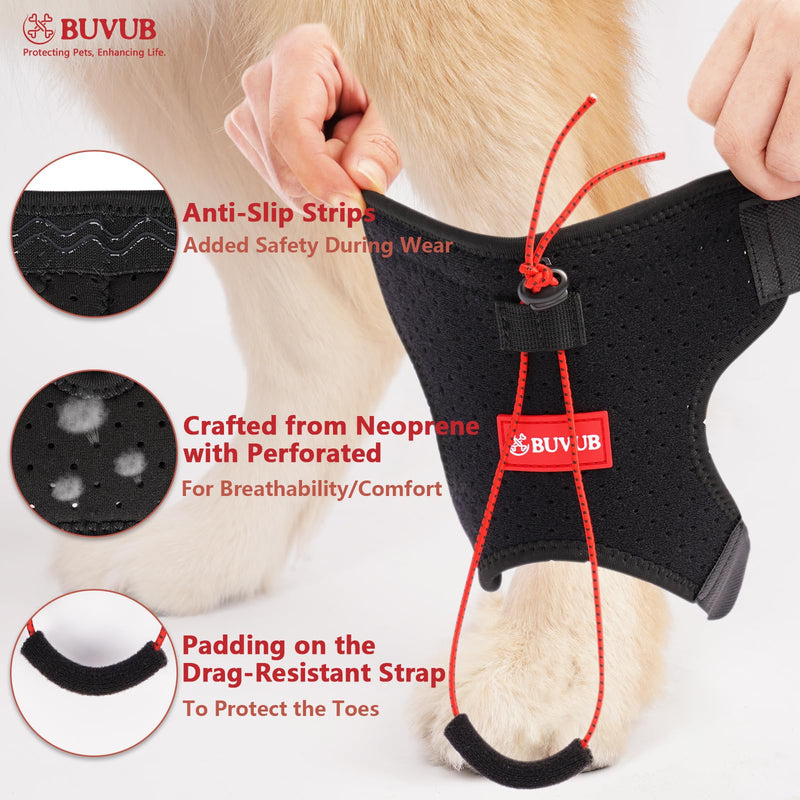Dog Canine Knuckling Brace Rear Leg Dog Foot Brace Wrap for Toe Dragging Cause by Sciatic Nerve Insufficiency, Myelopathy, Herniated Disc (Medium) Medium 1