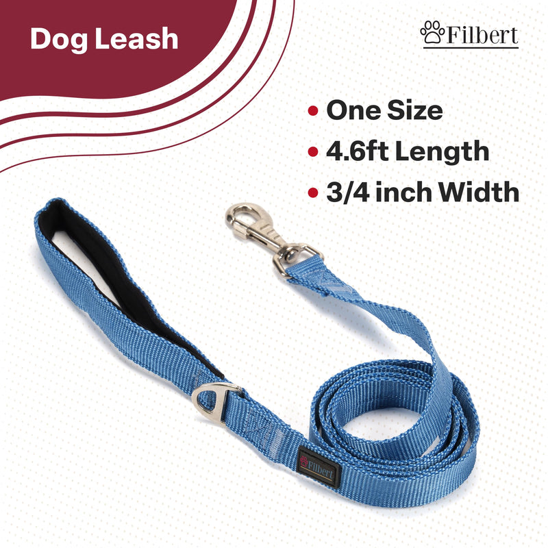 Filbert Nylon Dog Leash, Heavy Duty Leash, for Medium and Small Dogs, 3/4 inch X 4.6ft Strong and Durable, Traction Rope, Orange Neon Orange - PawsPlanet Australia