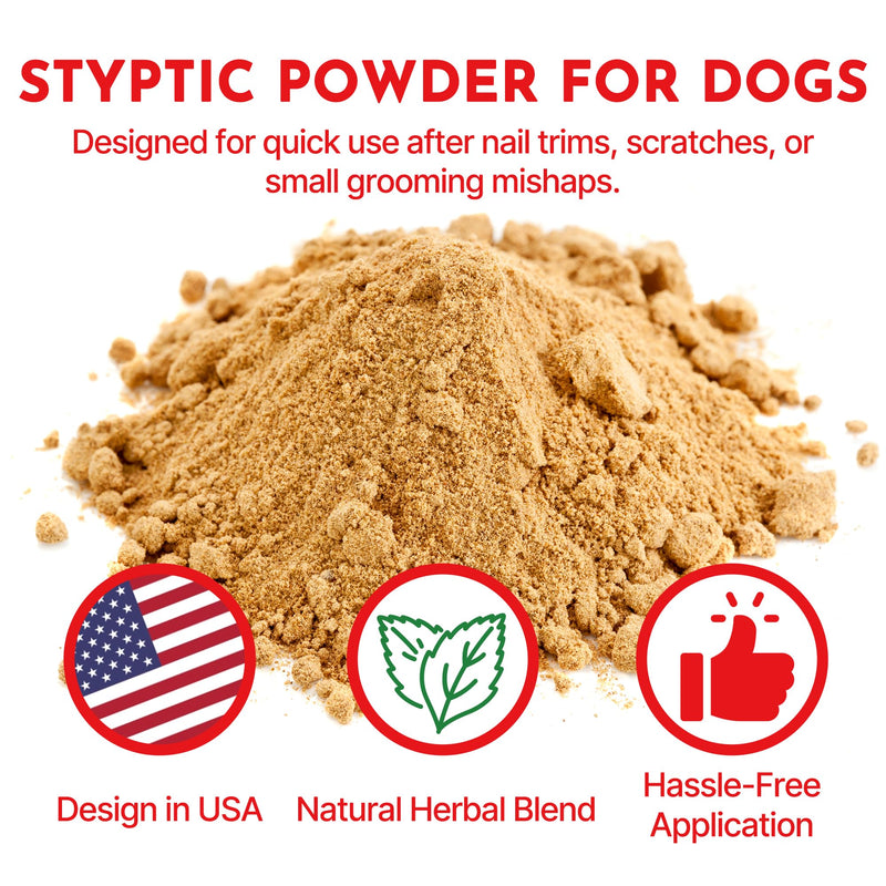 Styptic Powder for Dogs–Quick Stop Bleeding for Dogs Nails, Minor Cuts, Scratches–Blood Stop Powder with Herbal Support,Gentle & Sting-Free–5.3 oz Styptic Powder for Grooming,Vets,Pet First Aid Kits - PawsPlanet Australia