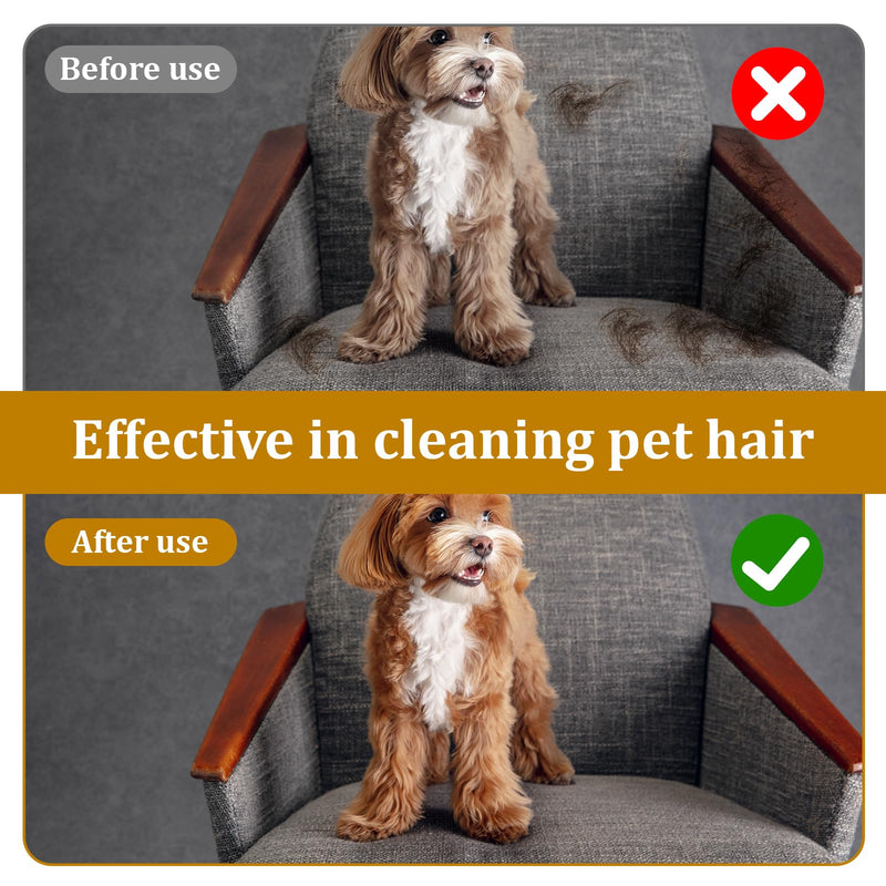 Pet Hair Removal Stone, 2 Pcs Pumice Stone for Cleaning Pet Hair 4 Inch Cat Fur Removal Tool Dog Hair Remover for Car Interior Furniture Carpet Couch Bedding (Grey) - PawsPlanet Australia