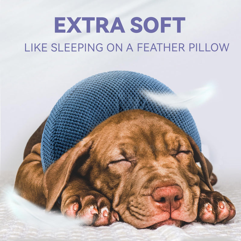 Inflatable Dog Cone Collar - Dog Neck Donut Cone Collar Alternative After Surgery - Soft Cone for Large Medium Small Dogs Cats - Alternative Recovery E Collar (Blue, L) Large [Neck:12"-15"] - PawsPlanet Australia