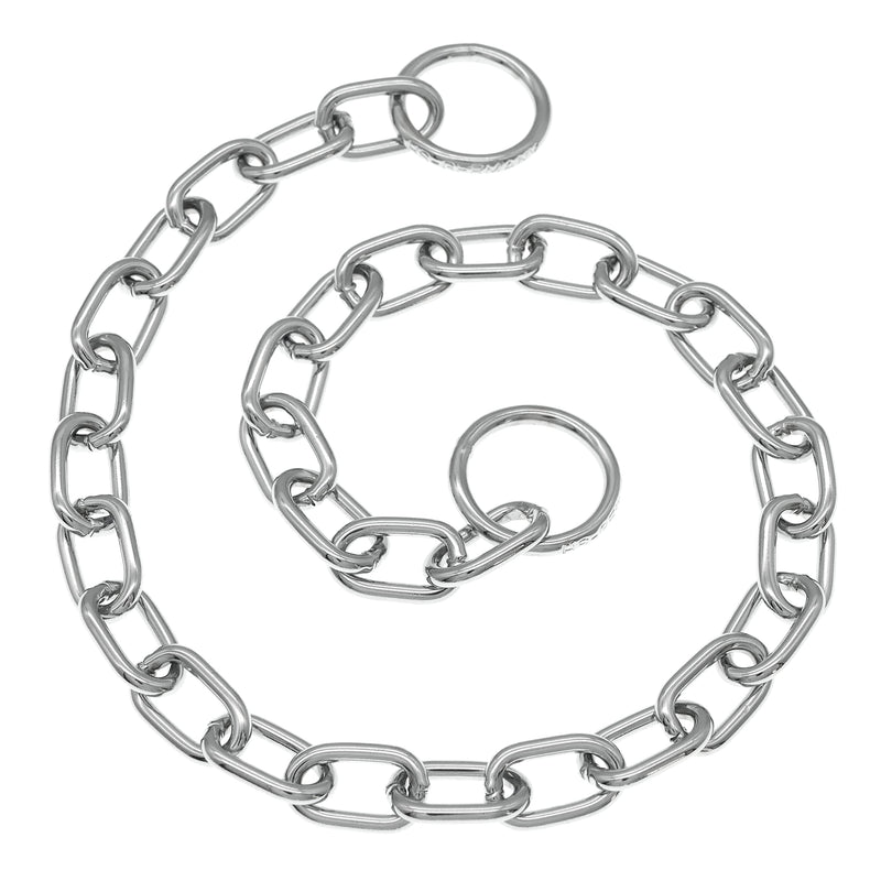Herm Sprenger Chrome Plated Steel Fur Saver Dog Collar with Medium Link Professional Training Collar for Small Medium Large Dogs Correction Slip Chain Made in Germany (23 inches (59 cm)) 23 inches (59 cm) - PawsPlanet Australia