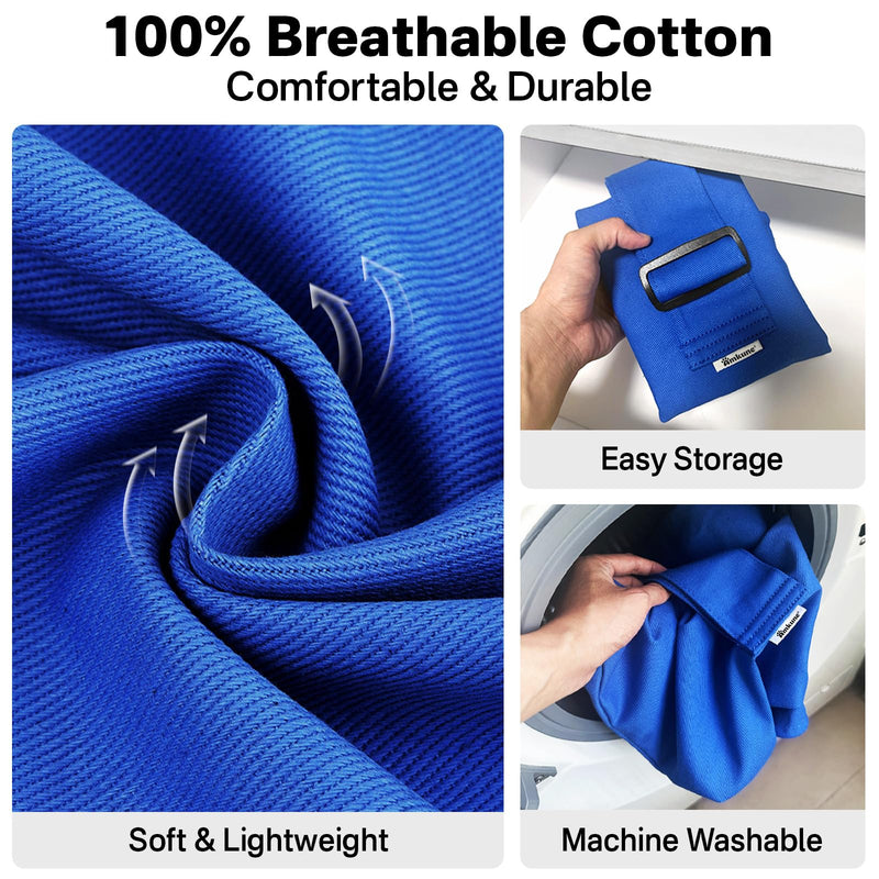Cat Carrier Pouch for Medium Cats 10–20 lbs, Soft Cat Carrier with Upgraded Adjustable Strap, Durable Cotton Cat Bag for Nail Trimming, Medication & Vet Visits – Klein Blue Large (10-20 lbs) - PawsPlanet Australia