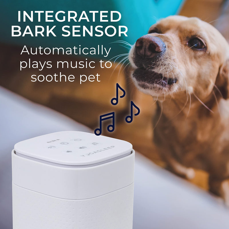 Yogasleep Pawzz White Noise Machine for Dogs, Home & All Pets. with Integrated Bark Sensor, 6 Automatic Relaxing Natural Sounds, Help Keep Pets Calm, Anti-Barking with Training, Noise Canceling - PawsPlanet Australia