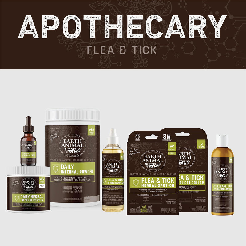 Earth Animal Apothecary Natural Flea & Tick - Herbal Collar for Cats & Kittens - 1 Collar