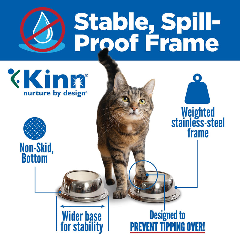 Kinn Whisker Fatigue Cat Bowl Compostable & Disposable for Food or Water, 24oz (50 Refills), Whisker Friendly Cat Dish for Owners Needing Convenience and Cleanliness in a Pet Saucer 24oz (50 Refills) - PawsPlanet Australia