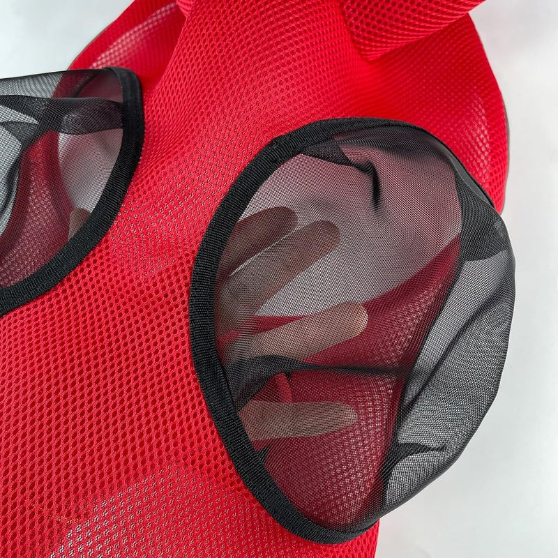 Elastic Fit Horse Fly Face Mask UV Protection Soft Skin Breathable Soft Mix Full Size